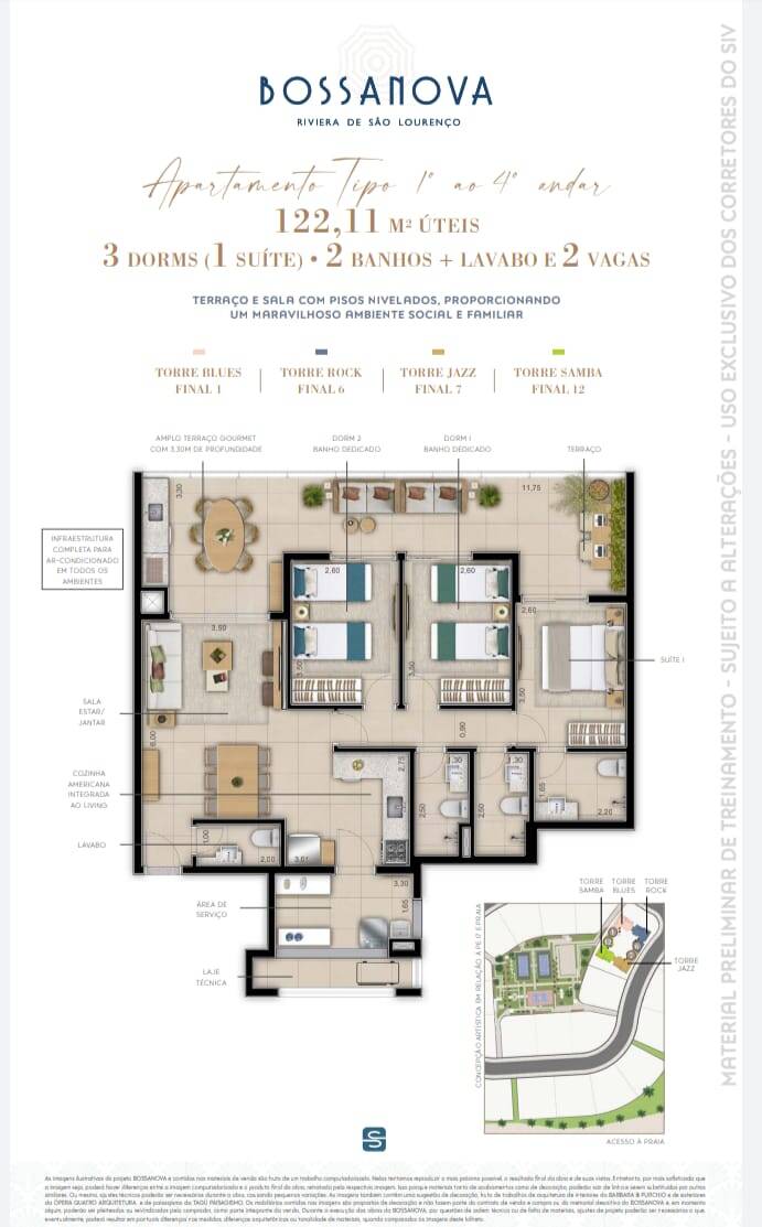 Apartamento, 3 quartos, 112 m² - Foto 3